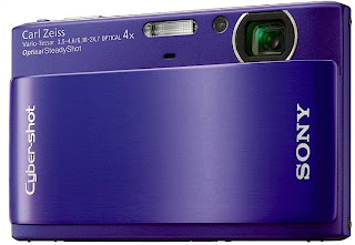 Sony Cyber-shot DSC-TX1 blue front