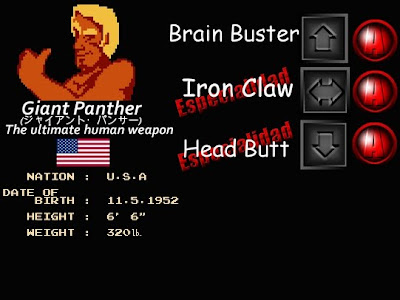 Pro Wrestling ( primer juego de wrestling) Giant+Panther