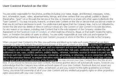 Facebook Terms of Use