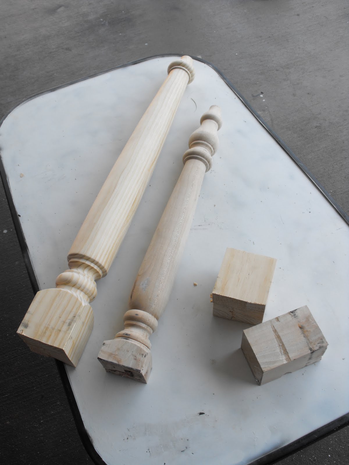 a little of this, a little of that TALL {table leg} Candlesticks