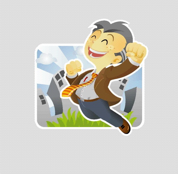 Vectorian art Cheer Man Cartoon Vectorfree download, free download
