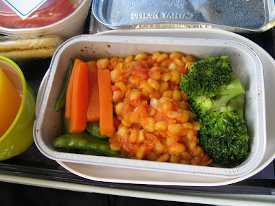 キャセイパシフィック航空のスペシャルミール（純粋菜食）