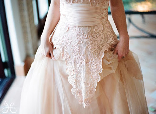 wedding dress with tulle