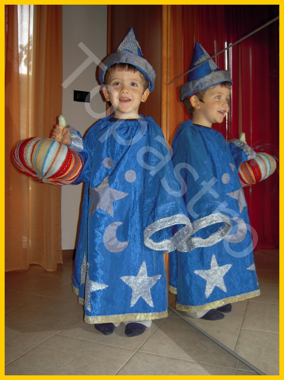 Cappello Da Vestito Mago Merlino Fai Da Te Stregone Costume Mago