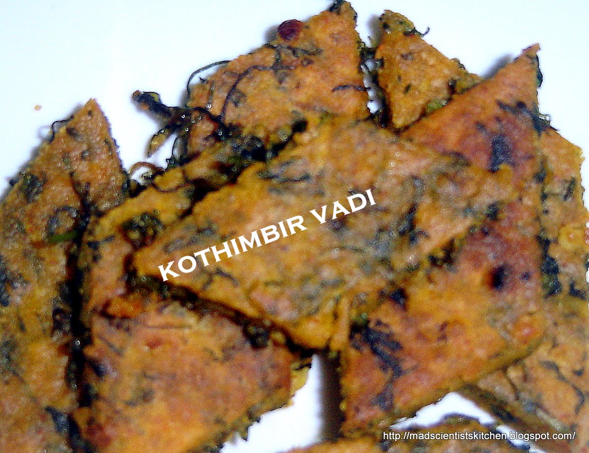 Kothimbir Vadi Recipe