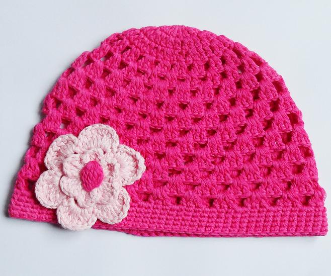 Pink Crochet Hat