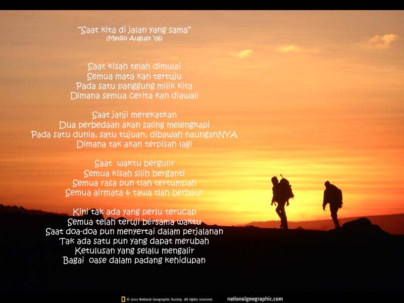 reflections: saat kita di jalan yang sama