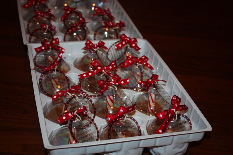 Christy Homemade Gifts for a Group Peppermint Mocha Ornaments