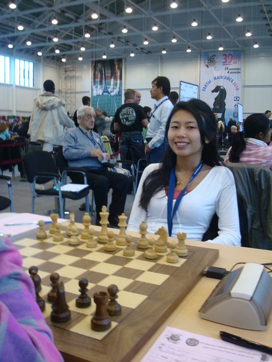 Olimpíadas de xadrez - WGM Toma, Katarzyna x FM Juliana Terao
