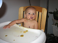 A little fingerpainting, a little eating