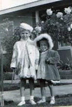 1953 Miki & Me in our "fur" coats