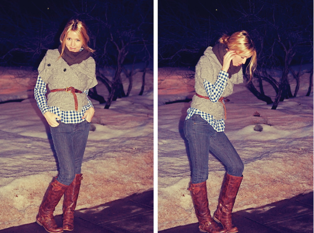 Boot Detailing Red Zippers Making Macy