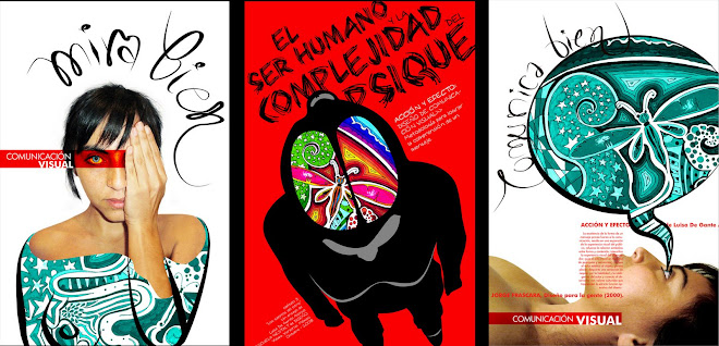 3 carteles para exposición de comunicación visual