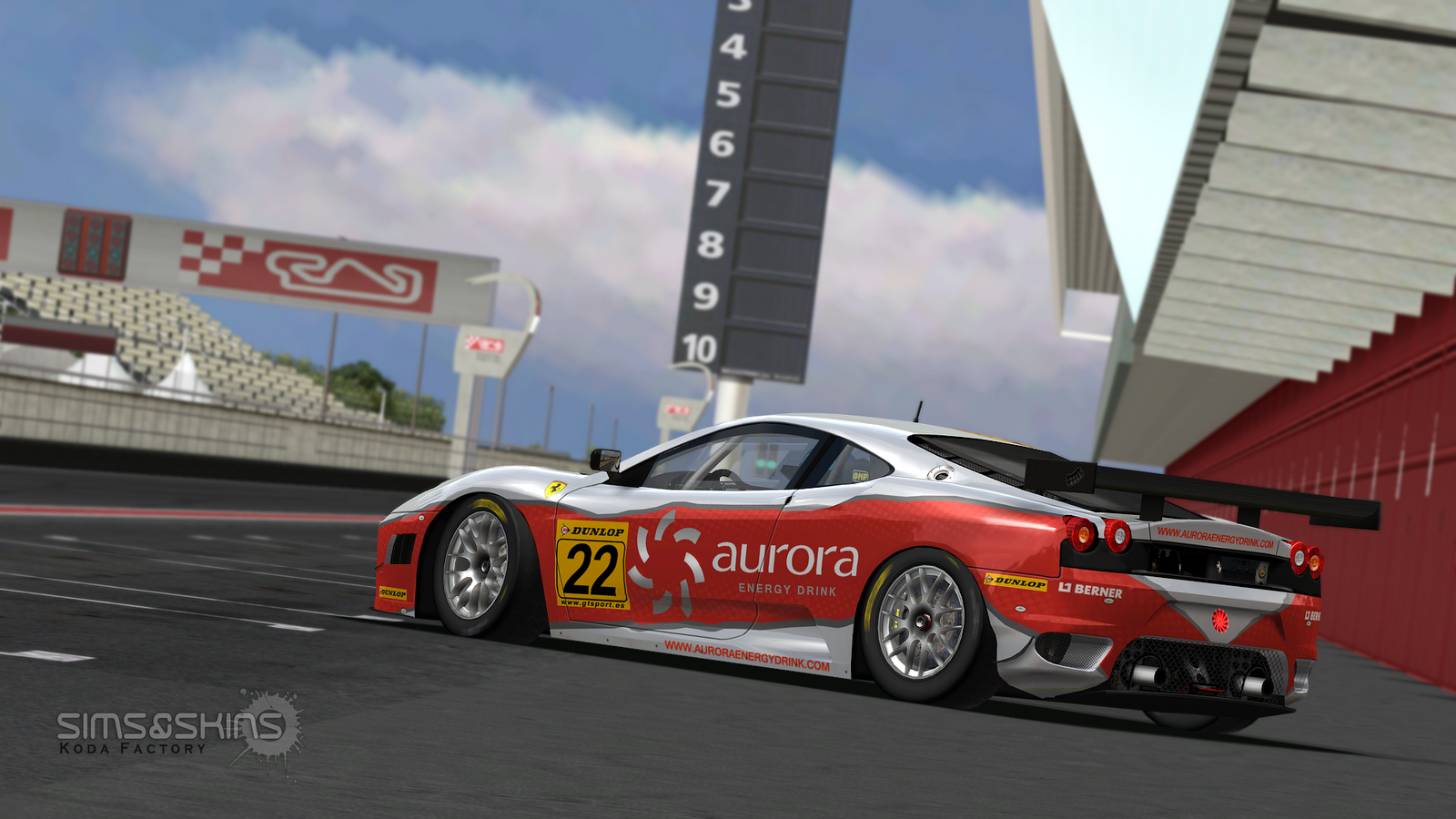 Koda Factory Aurora Racing F430 GTOpen 2010 rFactor