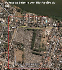 Favela da Baleeira com o Rio Paraiba do Sul