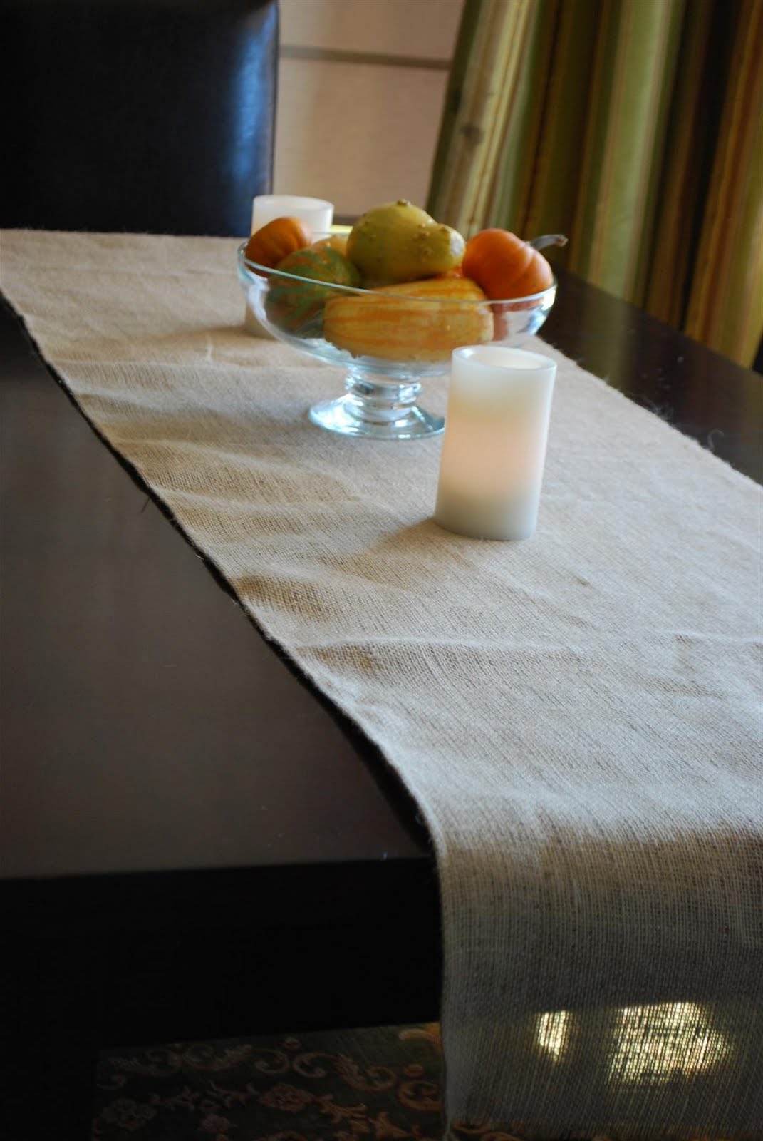 craftyc0rn3r Burlap table runner