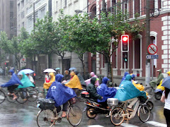 Rainbow Colored Ponchos at a