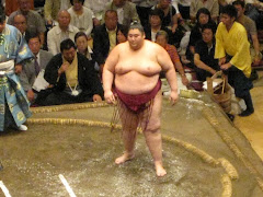 One of Japan's BIG SUMO rikshi
