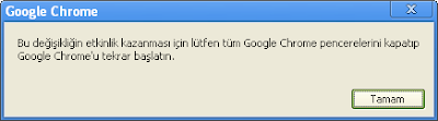 Google chrome güncel sürüm yükseltme
