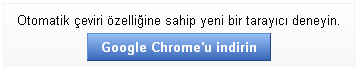 Google Translate Chrome Tanıtım