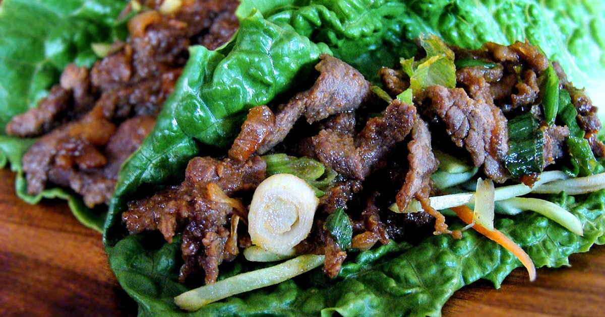 La Petite Brioche Sweet and Spicy Beef Lettuce Wraps