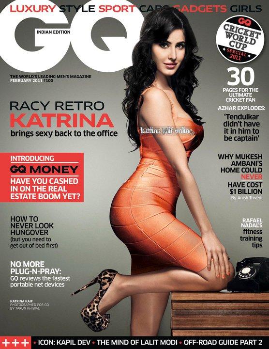 Hot Katrina Kaif GQ Magazine Cover Scans - Feb 2011