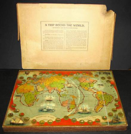 Game of trip round the world 1897