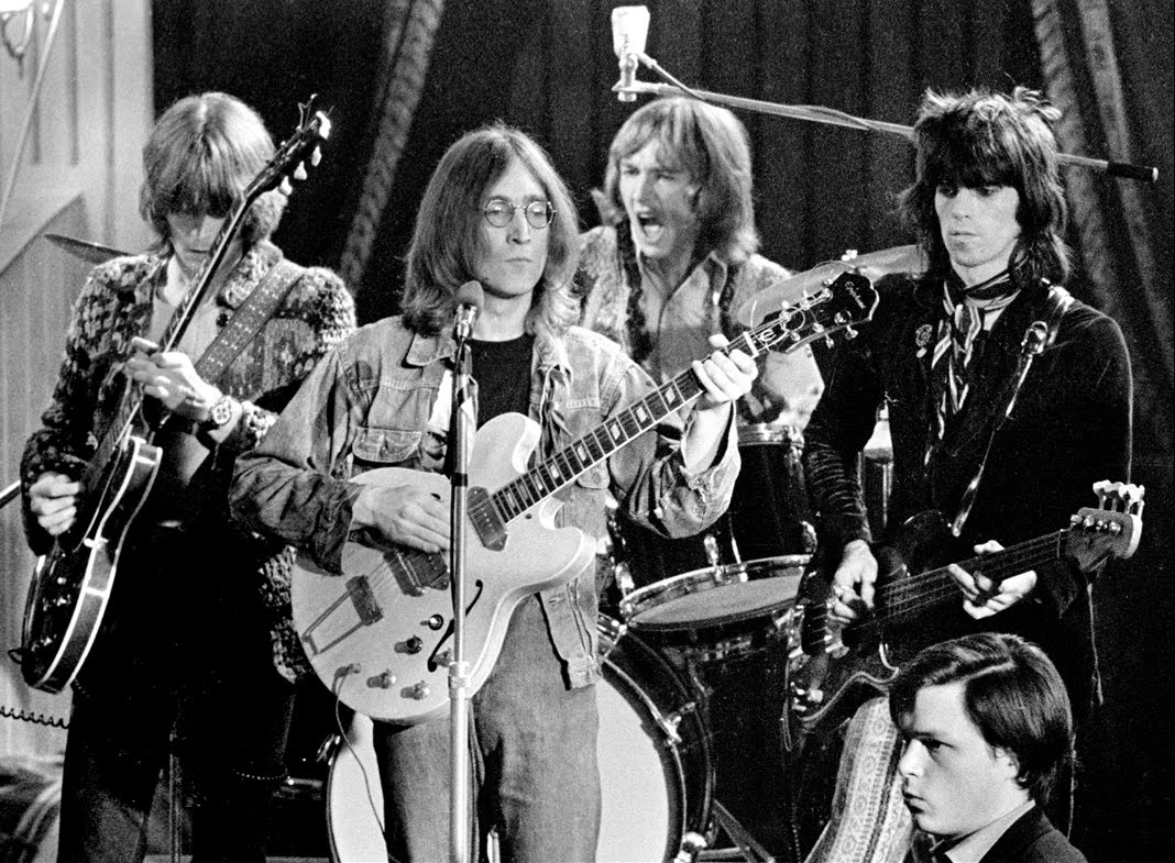 john lennon plays 'yer blues' with some stones and other dudes