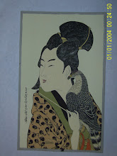 16.Om cu pasare 17,5x29cm