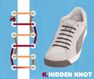 Atar los cordones de forma original Atar los cordones de forma original