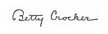 Betty Crocker's 1921 'signature'