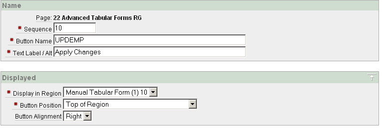 manual tabular form apex javascript css example of tabular form