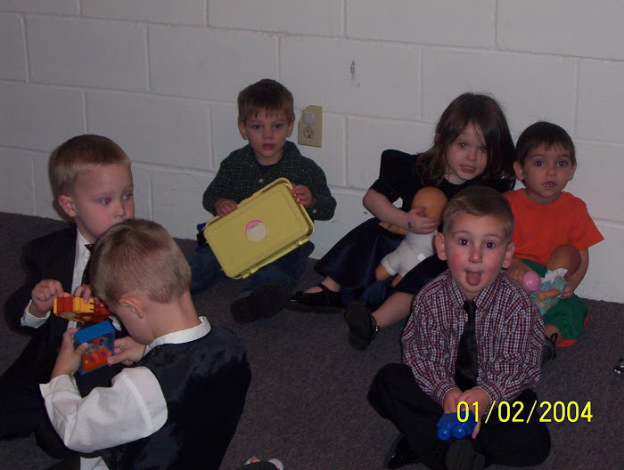 All the children do activities and learn about God's Word