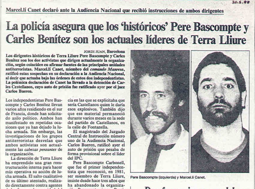 Històries Manresanes Pere i el talp de Terra Lliure