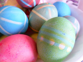 rubber band egg dying