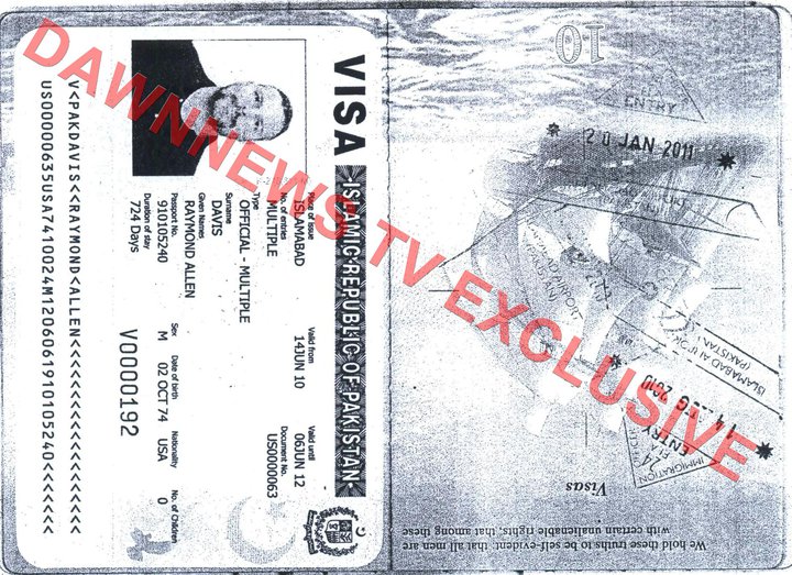Raymond Davis Passport