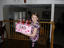 Alexis with her valintine box she made "08"