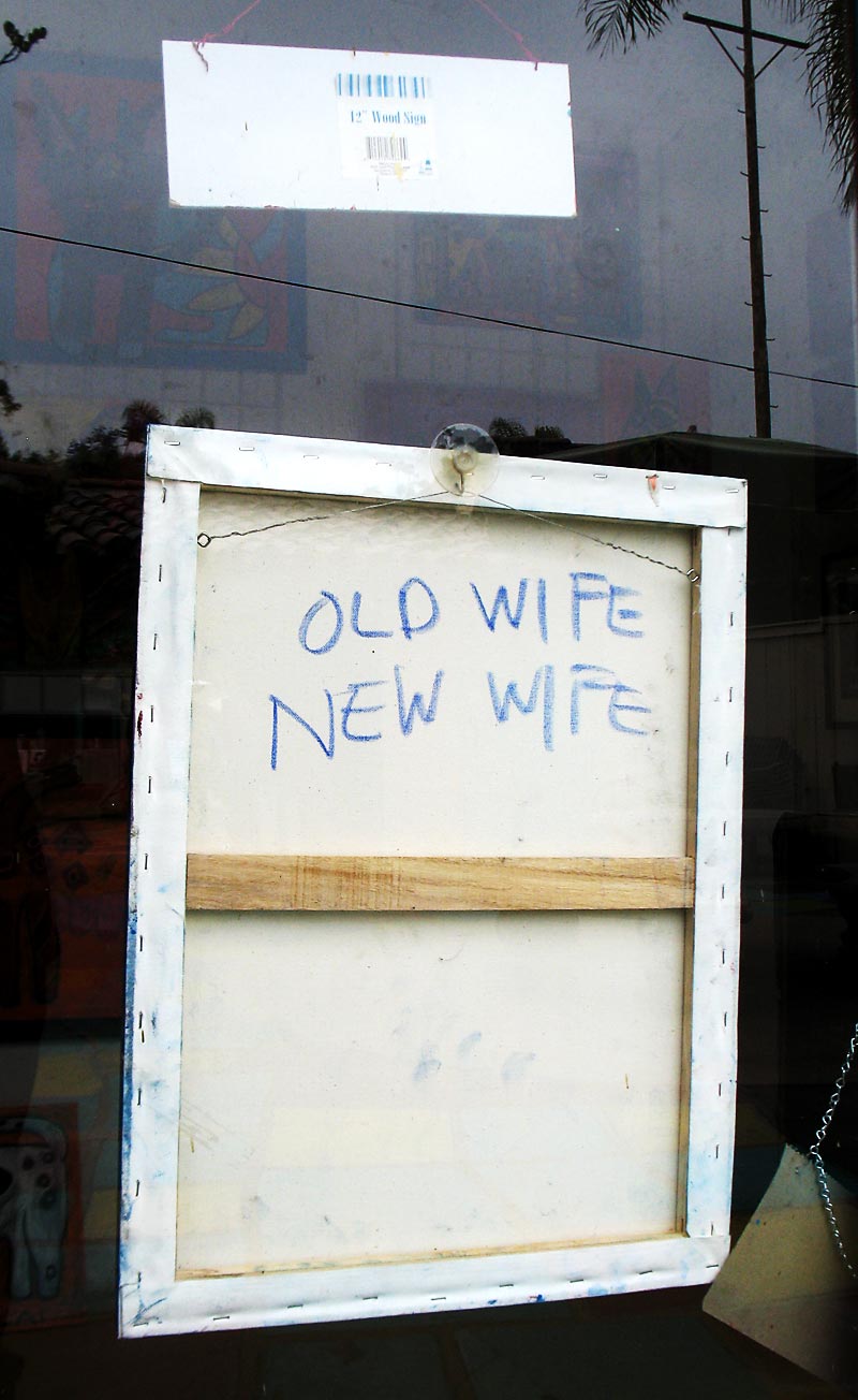 Old wife new wife; click for previous post