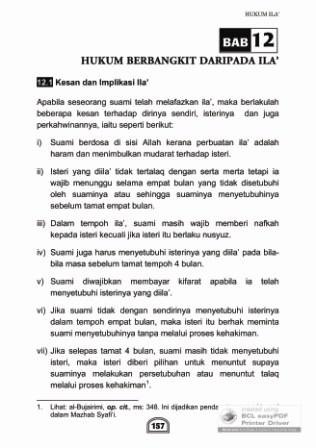 Buku Zihar dan Ila': Bab 12