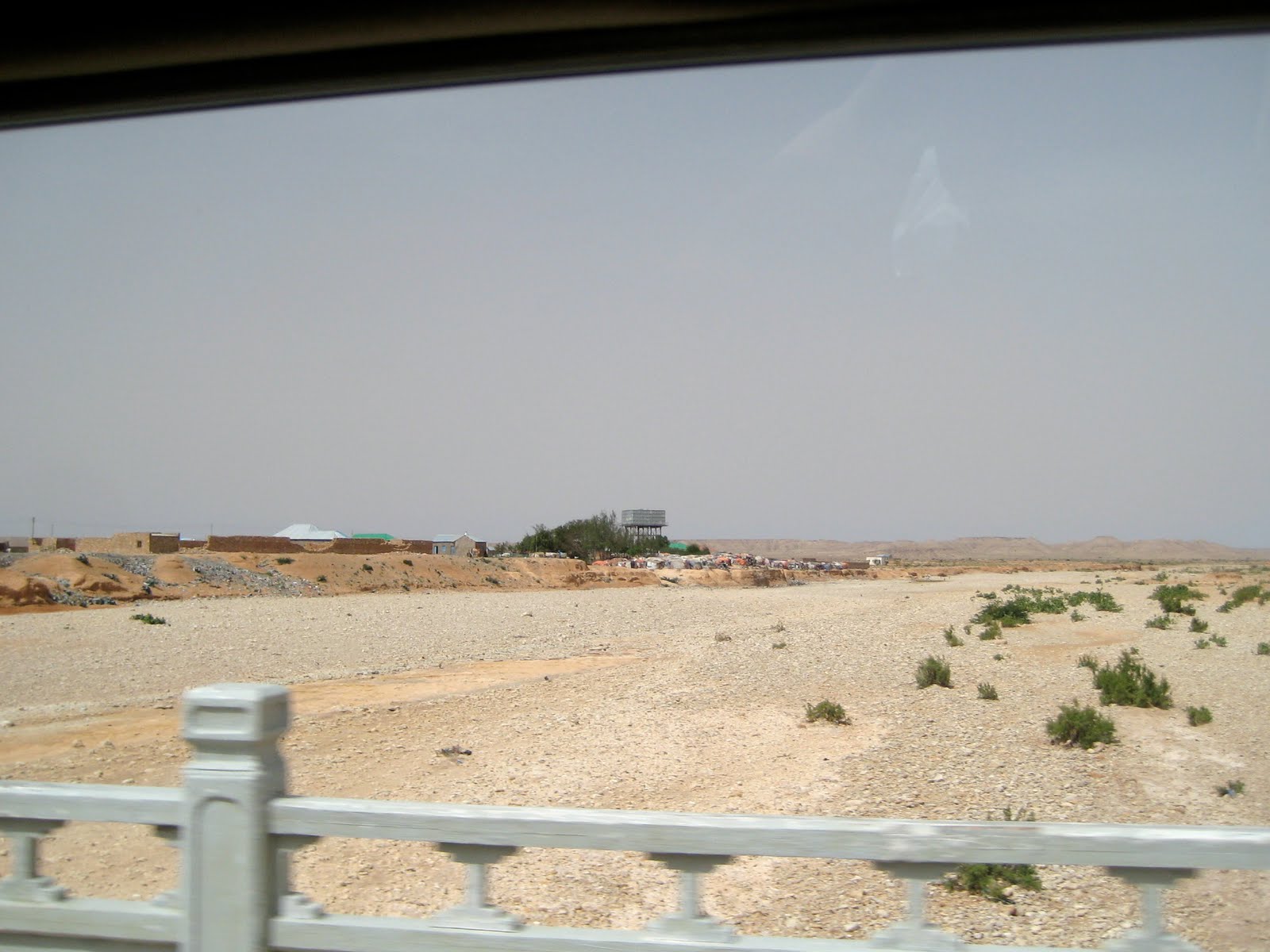 very dry river bed with a