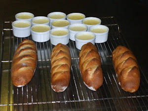 Homemade Baguettes and Creme Brule