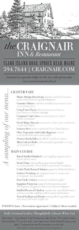 Selections from Craignair Restaurant's 2010 Menu