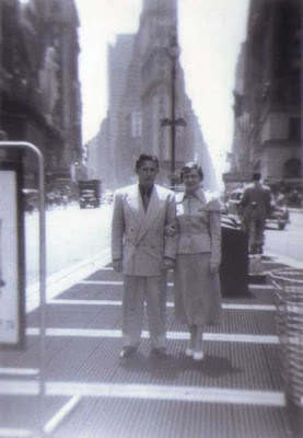 Louis & Del on Their Honeymoon in NYC - 1950