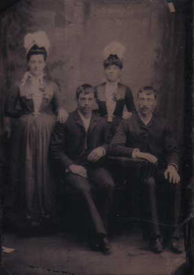 Two Couples - Tintype