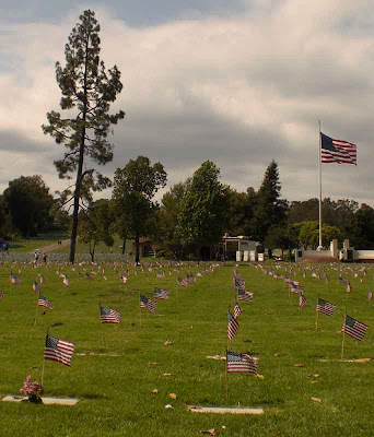 L.A. National Cemetery on Memorial Day 2008