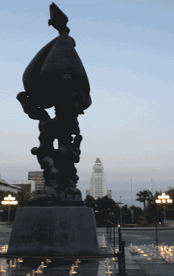 City Hall Viewed From the Music Center - Downtown L.A.