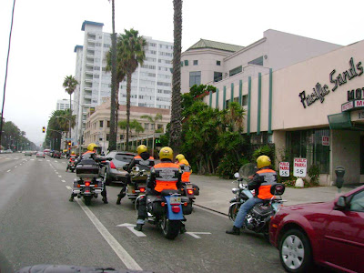 Motorcycle Club on Ocean Ave. - Santa Monica