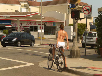 Santa Monica Bike Girl 2