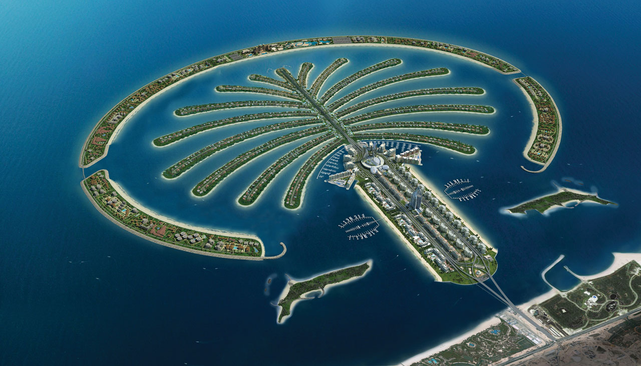World All Famous Information Palm Island Artificial island in Dubai