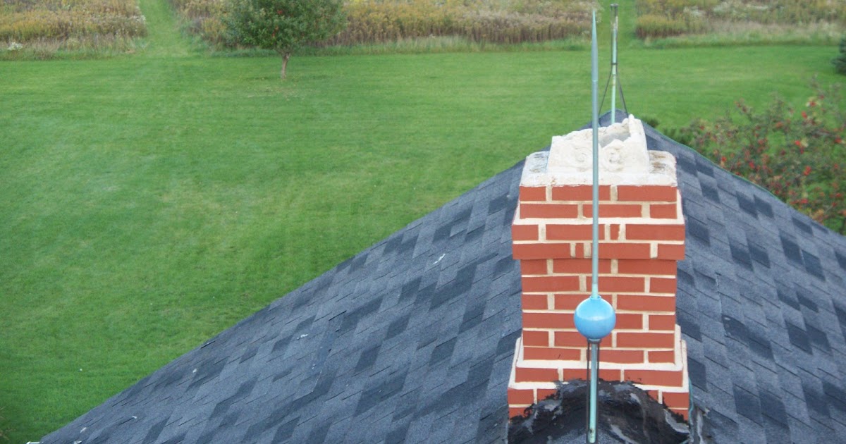 Old Victorian House Roof & Lightning Rod Repair